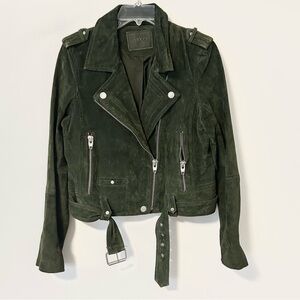 BLANKNYC 100% Leather Suede Moto Jacket